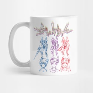 NERV Genesis Of Psychedelic Mecha Neon EVA 01 0 02 Mug